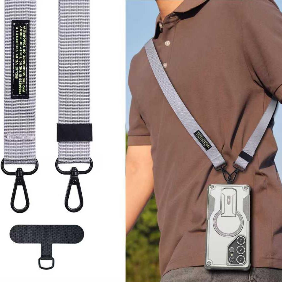 Anti-Fall Heavy Duty Protection Shockproof Magnetic Phone Case Kickstand With Long Wristband for Samsung S25Ultra S24 A06 A05 A16 A15 A14 A25 A25 A35 A36 A55 A54 Lanyard Bumper Hard Cover