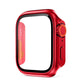 PC Firm Cover for Apple Watch Case 45mm 41mm 44mm 40mm 42mm 38mm Glass Appearance Upgrade ultra iWatch Series 9 8 7 SE SE2 6 5 4