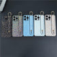 For iPhone 16ProMax 16 15 14 13 12 11 Case With Wristband, Luxury Glitter Durable Faux Leather Kickstand Shockproof Phone Case