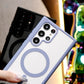 Transparent Magnetic Shockproof Hard Phone Case With Multifunctional Climbing Rope For Samsung S25 S25Plus S25Ultra S24 S24FE S24Plus S24Ultra Candy Color Edges Clear Acrylic Cover