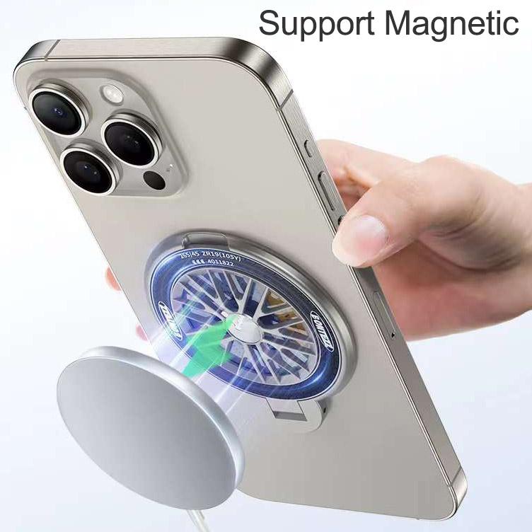 Luxury Multi-color Spinning Magnetic 360 Degree Rotation Kickstand for iPhone Smart Phone Back Rotating Sticker Socket Bracket For Magsafe Phone Accessories
