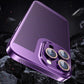 Ultra Slim Plating PC with Len Protector Cooling Phone Case For iPhone 16ProMax 15 14 13 12 Shockproof Hard Full Cover