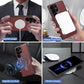 For Samsung S25 S24 S23 A16 A15 A36 A35 A56 A55 A53 Leather Phone Case with Strong Magnetic Triple Fold Wallet, Anti-Fall Card Bag Kickstand for Magsafe Shockproof Business Hard Full Cover
