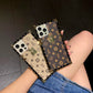 Luxury Classic Leather Lock Anti Drop Case For iPhone 16 15 14 13 12 11 Plus Pro Max Fashion Square Case Back Cover
