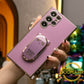 Panda Stand Plating Phone Case for Samsung S25Ultra S25Plus S25 S24Ultra S24Plus S24 S24FE