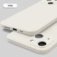 Slim Thin Luxury Square Liquid Soft Silicone Case For iPhone 16 15 14 Pro Max Protective Shockproof Back Cover with Microfiber Lining