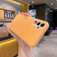 Luxury Lovely Liquid Silicone Jelly style Precision Len Protection Phone Case For Samsung S25Ultra S24FE S25 S24 S23, Soft Skin Feel Shockproof Soft Cover With Microfiber Lining