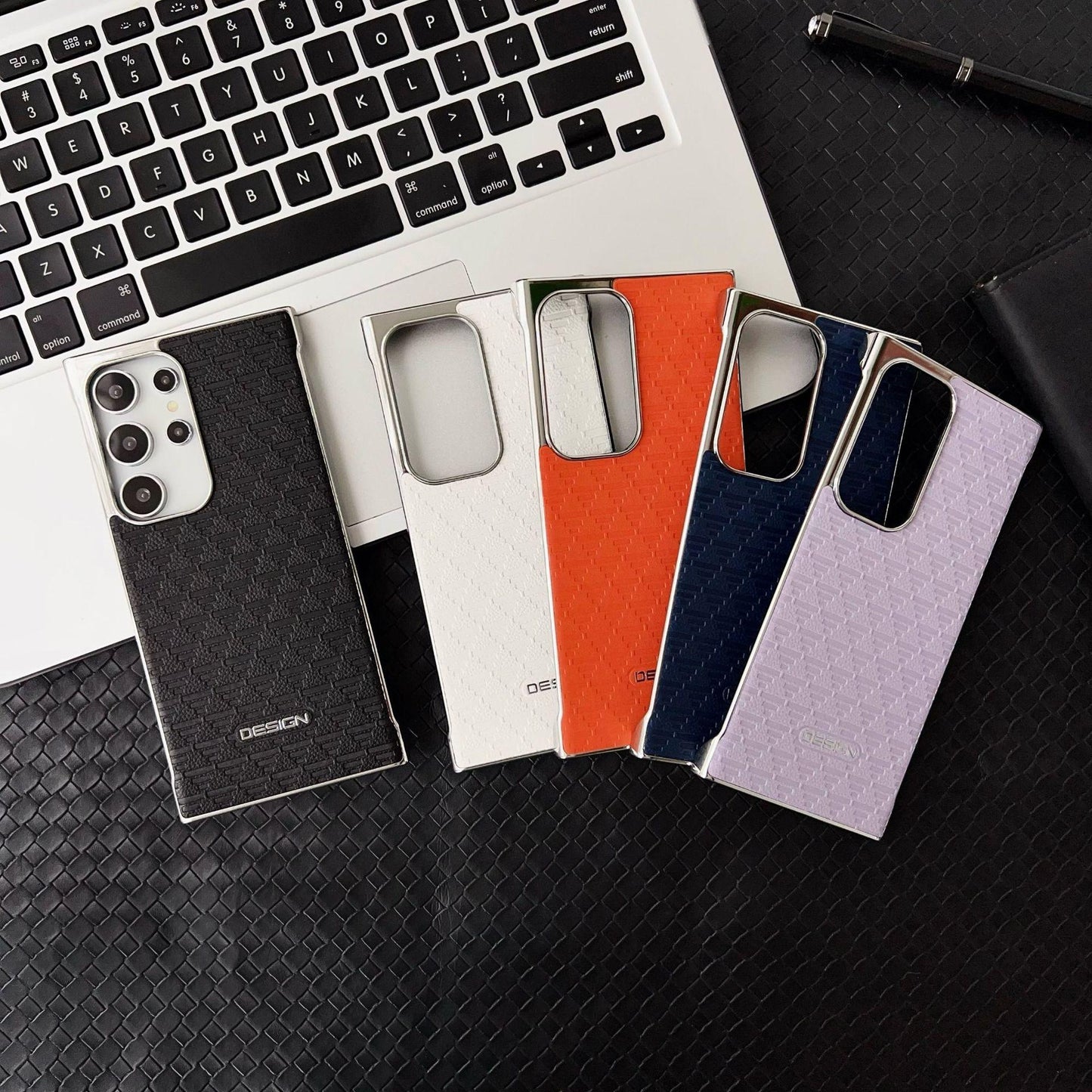 For Samsung S25Ultra S25+ S25 S24Ultra S24+ S24 Phone Case, Premium Printing Matte Plating Cooling PC Frameless Leather Ultra Slim, Camera Protection Cover Hard Cover