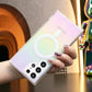 For Samsung S25Ultra S25 S24FE S24 S23 S22 Plus Ultra ZFlip6 ZFold6 5 4 3 Case, Clear Laser Colorful Magnetic, Glitter Luxury Elegant Case Camera Protection Shockproof Hard Cover