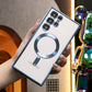 Plating Magnetic Wireless Charge Transparent Soft Phone Case For Samsung S25 S25Plus S25Ultra S24 S24FE S24Plus S24Ultra