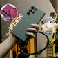 Strong Magnetic Slim Silicone Phone Case With Multifunctional Climbing Rope For iPhone 16 15 14 13 12 11 XR XSMax X/XS, Soft Liquid Silicone Shockproof Full Cover With Microfiber Lining