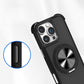 Four Corner Shockproof Slim PC Strong Magnetic Phone Case with 360 Rotating Metal Kickstand For iPhone 16ProMax 15 14 13 12 Skin Feel Bumper Shockproof Hard Full Cover