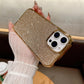 Luxury Rhinestone Glitter Plating Slim PC Phone Case For iPhone 16ProMax 15 14 13 Hard Full Cover