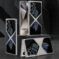 For Samsung S25Ultra S24Ultra S23Ultra Case, Leather Electroplate Cool Slim, Luxury Elegant Phone Case Camera Protection Shockproof Cover