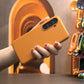 For Samsung S24 S24+ S24Ultra, Leather Phone Case Full Cover Protective Shockproof Back Cover with Metal keys and Flannel Lining