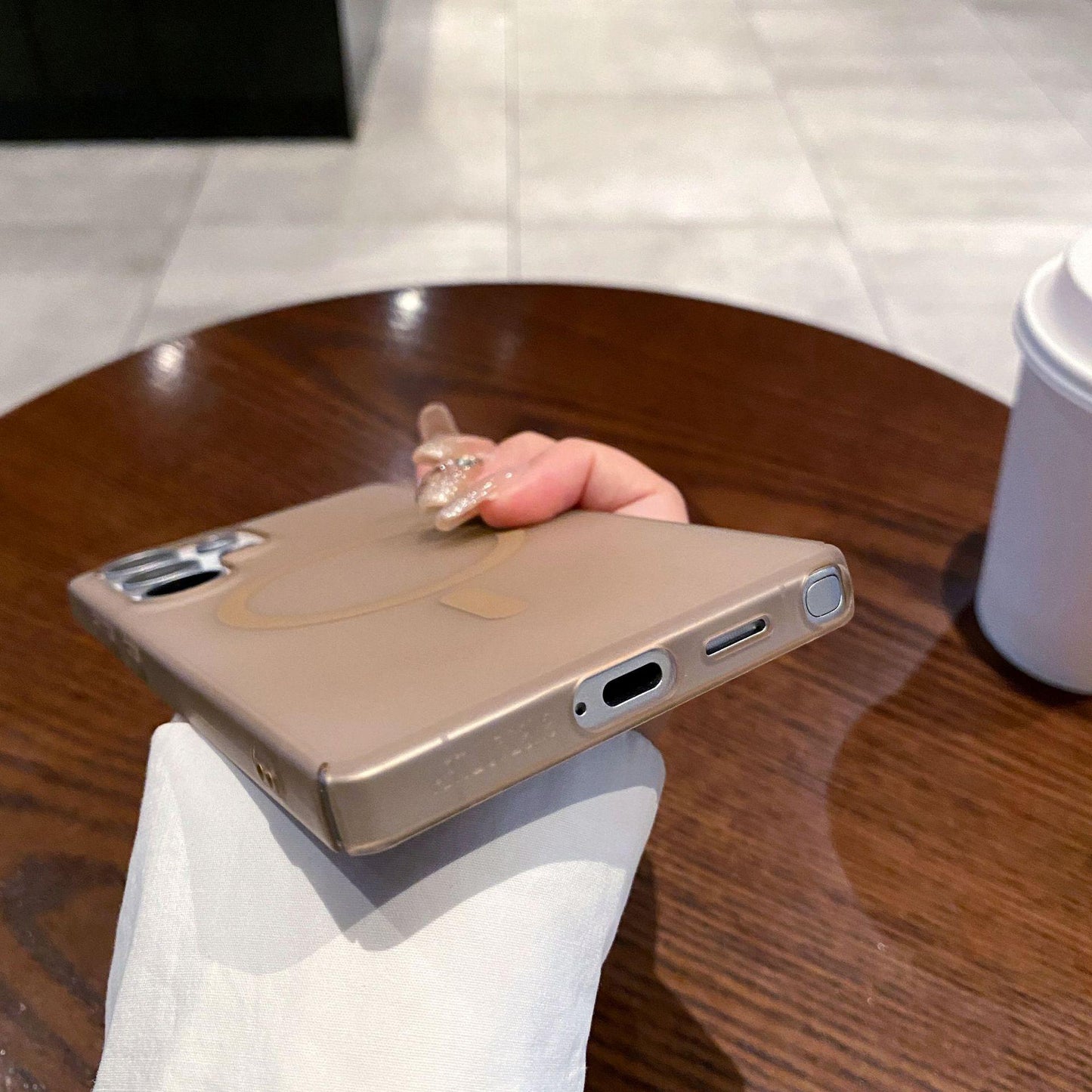 Matte PC Ultra Thin Transparent Magnetic Frozen Fog Phone Case For Samsung A14 A15 A16 A25 A26 A35 A36 A55 A56 A05 A05S A06 Not Yellowing Clear Hard Full Cover