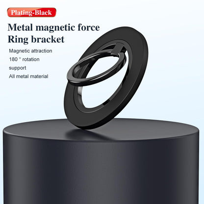 180 Degree Rotation Strong Magnetic Finger Ring Phone Holder Classy Damping Fold Stable Support Multi-angle Ring, for iPhone 16 15 14 13 12 for Samsung S25 S24 S23
