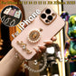 For iPhone 16 15 14 13 12 11 XR XSMax X/XS Phone Case, Pearl Perfume Bottle with Chain, Plating Electroplate Luxury Elegant Case Camera Protector Shockproof Soft Cover