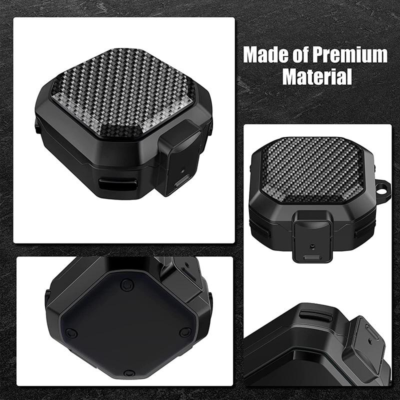 Carbon Fiber Switch Lock Case For Samsung Galaxy Buds 2 Shockproof Full Cover Earphone Cover For Samsung Buds Live/Pro/2 Pro/FE