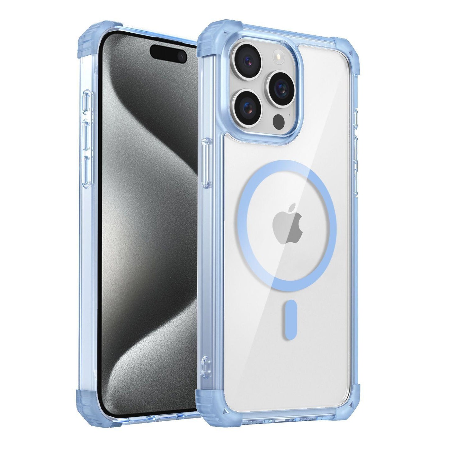 HD Acrylic Transparent Strong Magnetic High Protection Four Corner Shockproof Phone Case For iPhone 16ProMax 15 14 13 12 11 Not Yellowing Clear Hard Full Cover