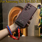 Transparent Magnetic Shockproof Hard Phone Case With Hand Woven Wristband For Samsung S25Ultra S25Plus S25 S24Ultra S24FE S24 S23FE S23 S22 Silicone Candy Color Edges Clear Acrylic Cover