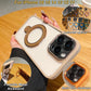 Colorful Crystal High Definition Clear Phone Case with Metal Kickstand For Magsafe For iPhone 16ProMax 16 15 14 13 12 11 Pro Max Plus Transparent HD Len Protection Hard Full Cover