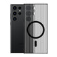 Corrugated Grille Magnetic Hard Polycarbonate Ultra-Thin Light Phone Case for Samsung S25Ultra S24 S23 Matte Frozen Fog Thin High Transparency Full Cover