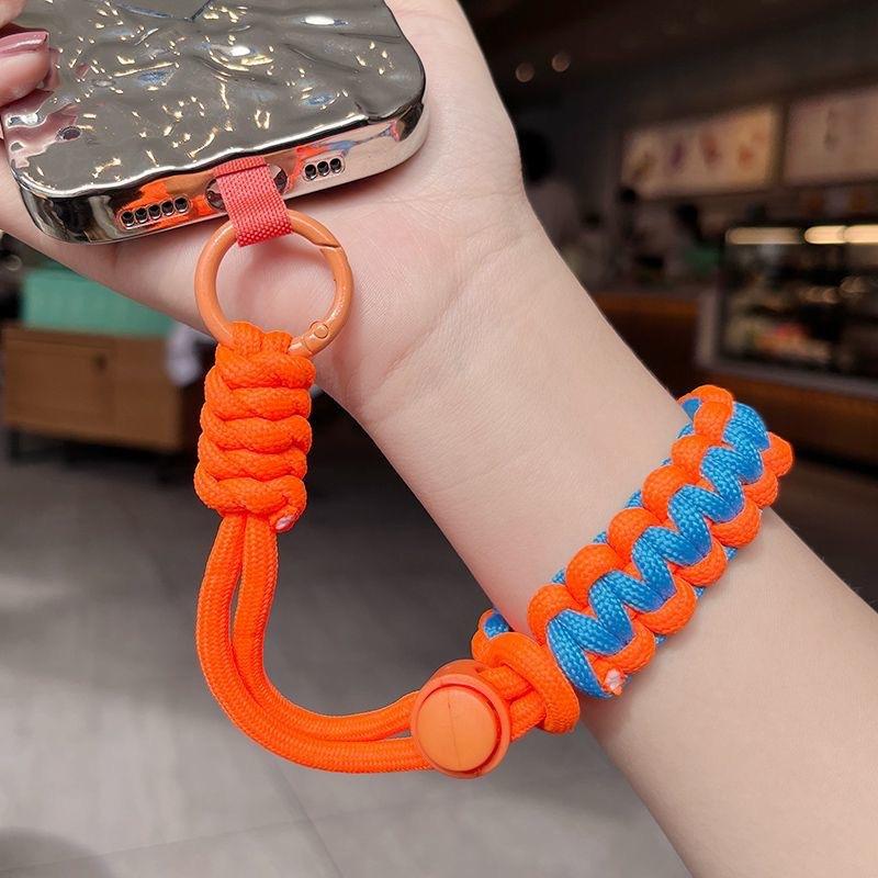Mobile Phone Lanyard Short Wrist with Adjustable Woven Strap Fashion Outdoor Sports Anti Loss Phone Accessories