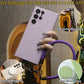 Strong Magnetic Case With Multifunctional Climbing Rope For Samsung S25Ultra S24FE S25 S24 A15 A35 A55 S22 S23, Soft Liquid Silicone Shockproof Phone Case With Microfiber Lining