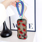 Braided Rope Keychain Wrist Rope with Colorful Pad Phone Case Anti-lost Rope Strap Key Ring Tactical Survival Tool Backpack Buckle