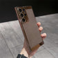 Ultra Slim Plating PC with Len Protector Cooling Phone Case For Samsung S25Ultra S24 S23 S22 S21 Note20 Shockproof Hard Full Cover