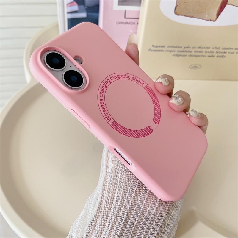 Matte Magnetic Silicone Slim Phone Case For iPhone 16ProMax 15 14 13 12 Skin Feel Shockproof Soft Full Cover