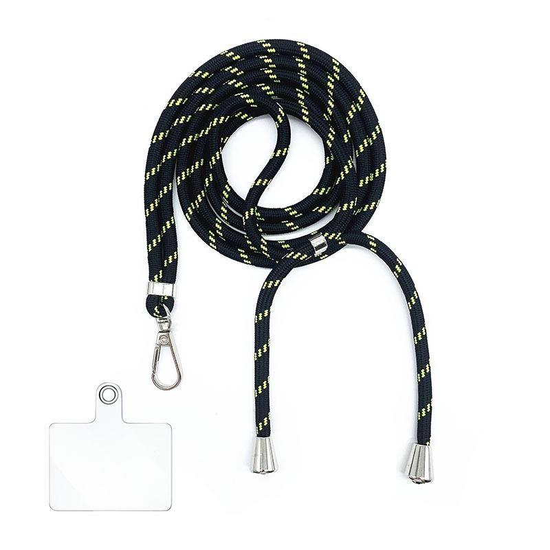 6MM Colorful Adjustable Crossbody Phone Lanyard Strap Mobile Phone Hanging Rope Detachable Rotatable Clasp Phone Neck Straps Anti-lost Lanyards for Telephone Jewelry
