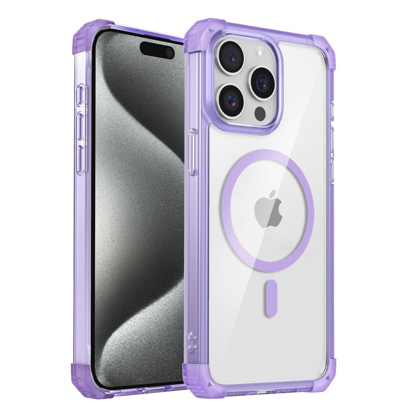HD Acrylic Transparent Strong Magnetic High Protection Four Corner Shockproof Phone Case For iPhone 16ProMax 15 14 13 12 11 Not Yellowing Clear Hard Full Cover