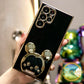 Plating Mouse Head Popstand Kickstand Phone Case for Samsung S25 S25Plus 25Ultra S24 S24FE S24Plus S24Ultra