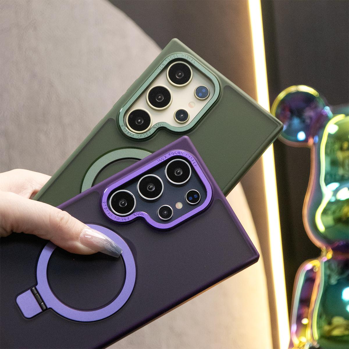 For iPhone 16 15 14 13 12 11 Phone Case With Multifunctional Climbing Rope, Clear Magnetic Metal Kickstand for Magsafe Acrylic Not Yellowing Metal Camera Metal Frame Shockproof Full Cover