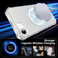 Colorful Matte Clear Strong Magnetic Four Corner Slim PC Phone Case For iPhone 16ProMax 16 15 14 13 12 Transparent Skin Feel Bumper Shockproof Hard Full Cover