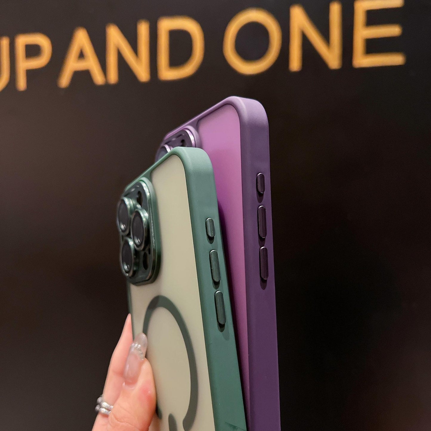 Matte Acrylic Transparent Magnetic Len Protection Shockproof Phone Case For iPhone 16ProMax 15 14 13 12 Not Yellowing Clear Hard Full Cover