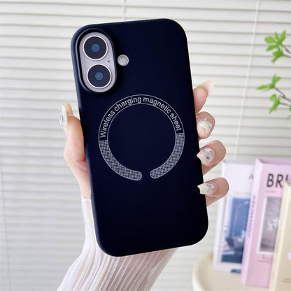 Matte Magnetic Silicone Slim Phone Case For iPhone 16ProMax 15 14 13 12 Skin Feel Shockproof Soft Full Cover