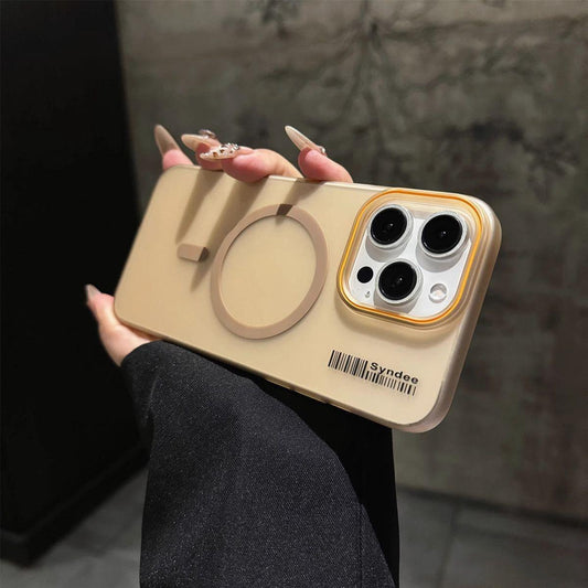 Matte Clear Magnetic Two-tone Slim PC Phone Case For iPhone 16ProMax 15 14 13 12 11 X/XS XSMax Transparent Skin Feel Bumper Shockproof Hard Full Cover