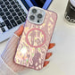 For iPhone 16ProMax 16 15 14 13 Phone Case, Electroplating Magnetic Laser Flow Silk Pattern Acrylic Slim With Glitter Len Protector, Protection Non-Yellowing Hard Cover