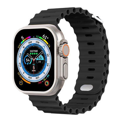 Ocean strap For Apple Watch Ultra Band 49mm 8 7 45mm 41mm Silicone Bracelet Wristband iWatch 6 5 4 3 SE 44mm 40mm 42mm 38mm band