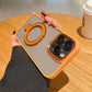 Colorful Crystal High Definition Clear Phone Case with Metal Kickstand For Magsafe For iPhone 16ProMax 16 15 14 13 12 11 Pro Max Plus Transparent HD Len Protection Hard Full Cover