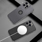 For iPhone 16 Electroplated Magnetic Phone Case for iPhone 16 Plus 16 Pro Max Leather Leakage Hole Shockproof Protective Cover