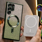 Glitter Gradient Magnetic Wireless Charge Transparent Soft Phone Case For Samsung A15 A25 A35 A55