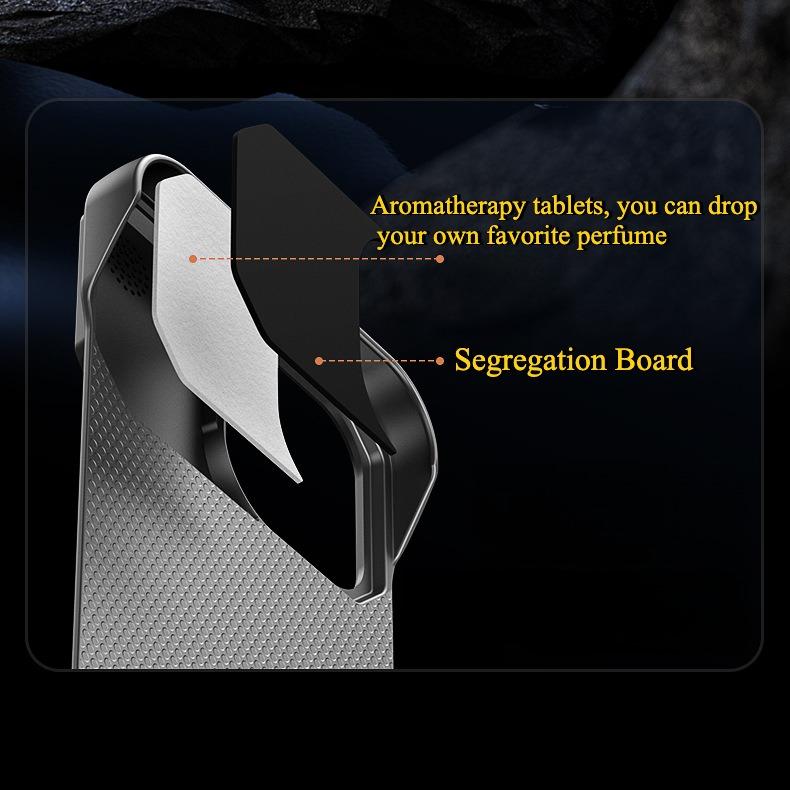 Aromatherapy Frameless Heat Dissipation Aluminium Alloy Strong Magnetic Len Protection Phone Case For iPhone 16ProMax 15 14 13 12 11, Skin Feel Shockproof Hard Full Cover