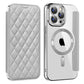 Magnetic Suction Flip Leather Case For iPhone 16 15 14 13 for Magsafe Case High Leather Equipped With Lens Film Case