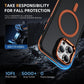Two-Tone Matte Transparent Anti-Dust Anti-Fall Bumper Shockproof Strong Magnetic Phone Case With Metal Camera Kickstand for iPhone 16ProMax 16 15 14 13 12 11 XR Bumper Hard Cover