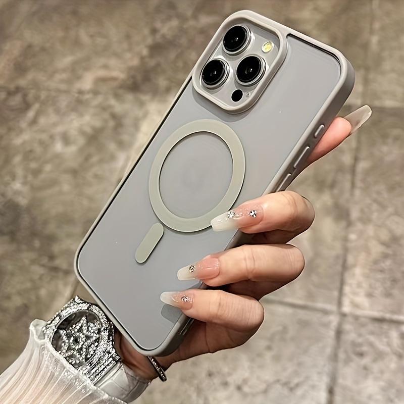 Retro Matte Transparent Magnetic Wireless Charging Compatible Case For iPhone 16 15 14 13 12 Pro Max - Shockproof PC Acrylic Hard Phone Cover