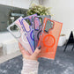 Laser Gradient Chameleon Strong Magnetic Wireless Charging Phone Case For Samsung S25Ultra S25 S24 S23 S22 A06 A15 A16 A25 A35 A36 A53 A54 A55 Metal Frame Acrylic Shockproof Hard Cover
